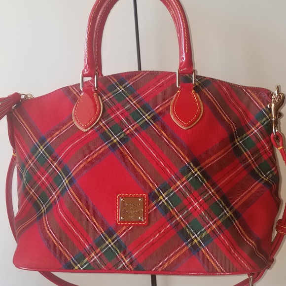 dooney plaid satchel